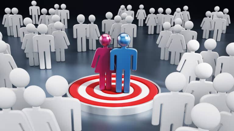 image of 2 people in a bullseye